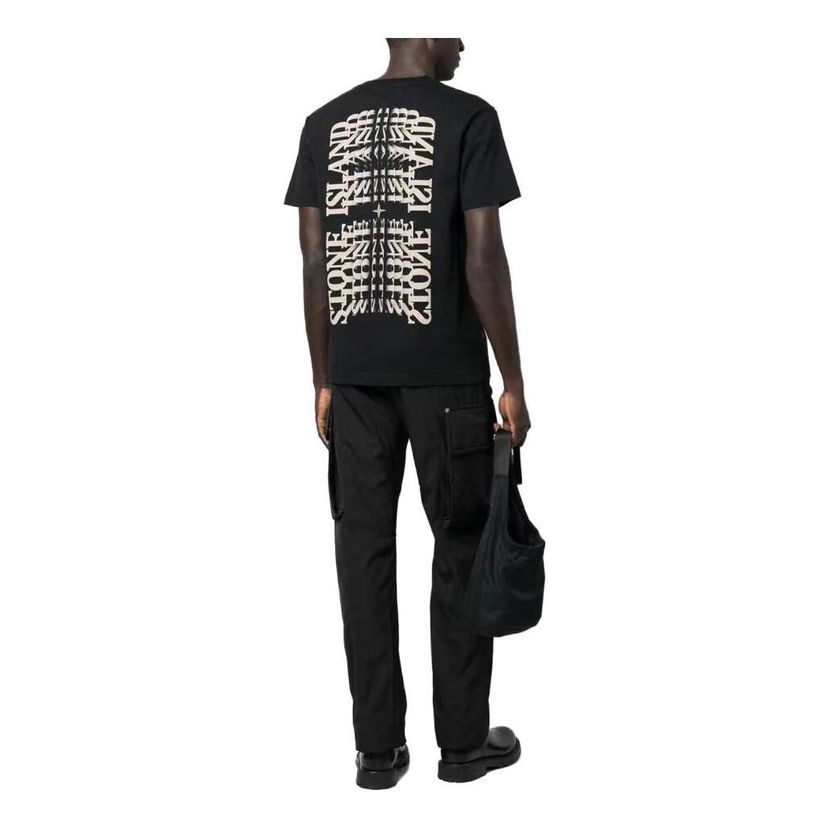 Tričko Stone Island Crewneck Street Style T-shirt Čierna | 78152NS86-V0029