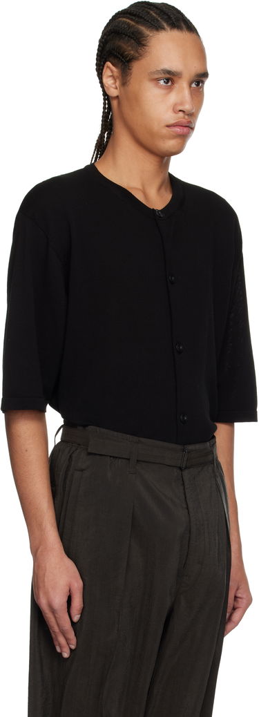 Sveter LEMAIRE Lemaire Short Sleeve Cardigan Čierna | TO1371 LK1041, 4
