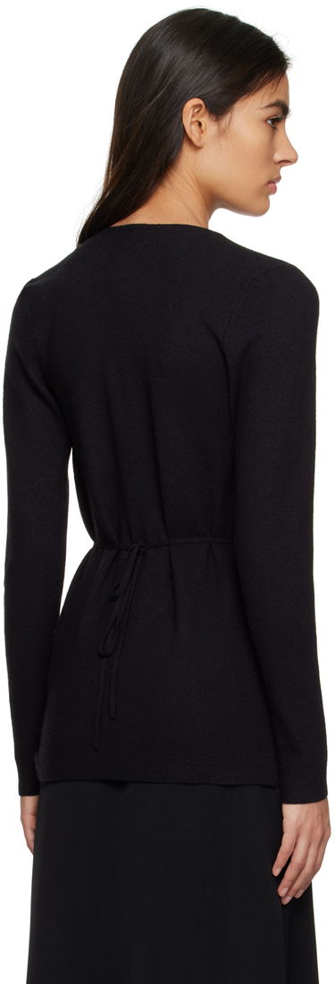 Sveter TOTEME TOTEME Wrap Cardigan Čierna | 232-5162-304, 2