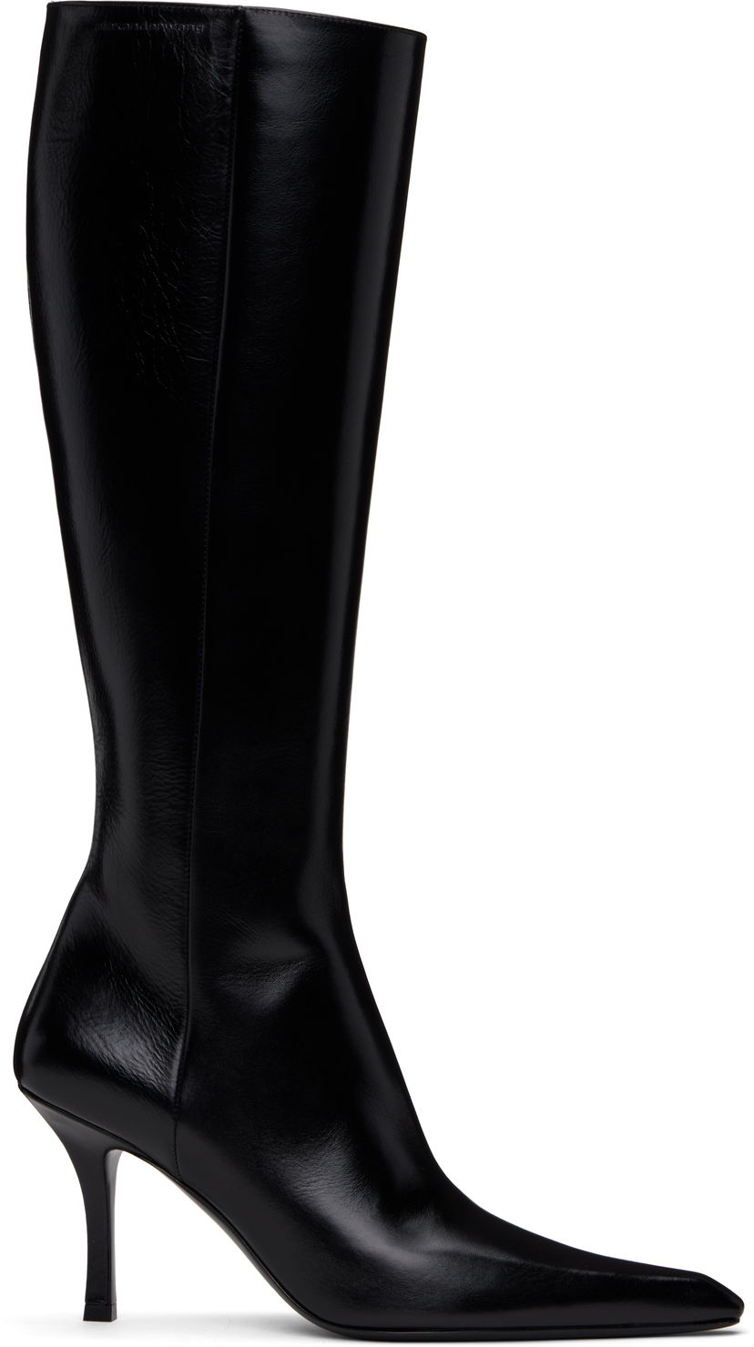 Kabáty Alexander Wang Alexander Wang Vivica 85mm Knee-High Boots Čierna | 30125B040
