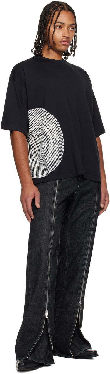 Tričko Jean Paul Gaultier 'JPG' Laurier Stamp Oversized Crewneck T-shirt Čierna | 25/04-U-TO377-J017-0001, 3