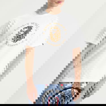 Tričko BAPE Wild Leopard Busy Works Tee Biela | 001TEL801041M-WHT, 2