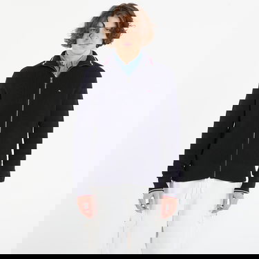 Sveter Tommy Hilfiger RWB Ribbed Full-Zip Sweater Navy | MW0MW41517 DW5, 0