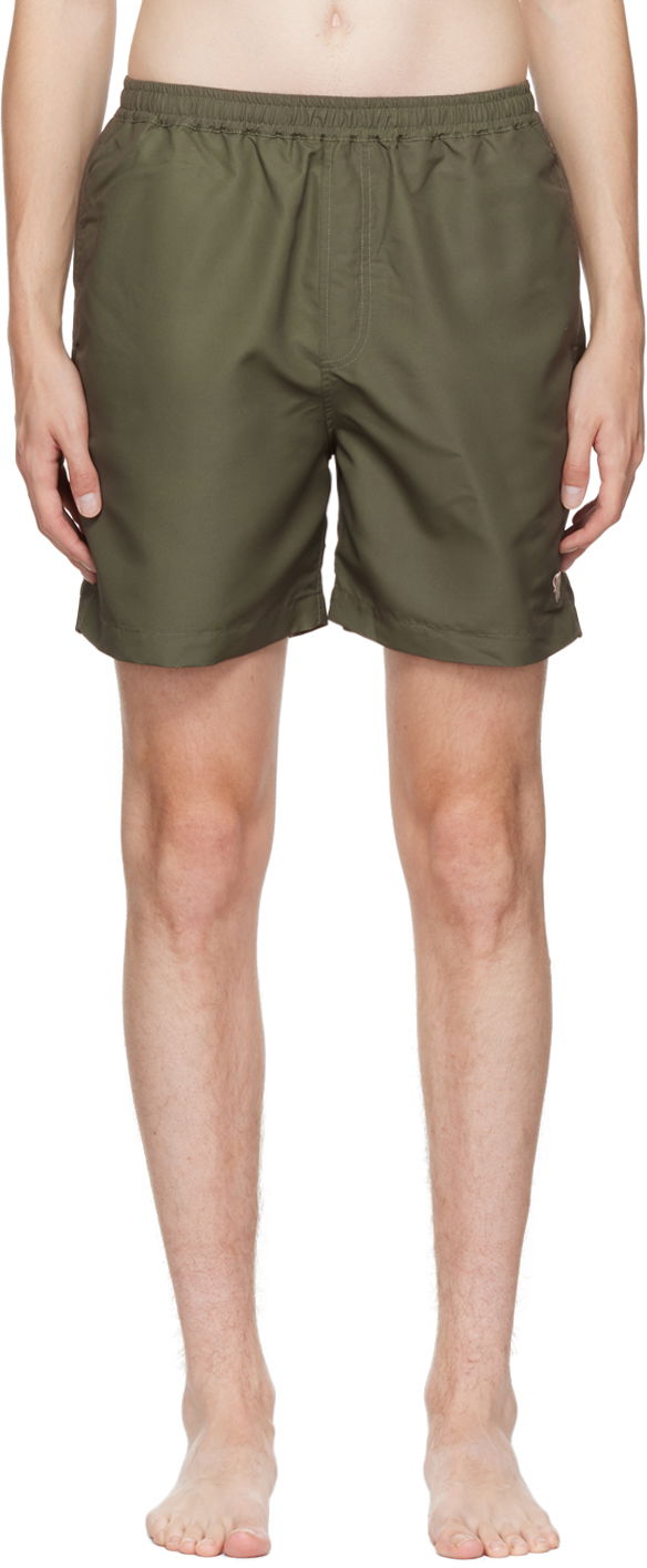 Plavky Nanushka Solid Color Swim Shorts Zelené | NM22SWST00266, 0