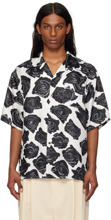 Košeľa Marni Marni Cybele Print Silk Bowling Shirt Biela | CUMU0213A5 UTSG32, 0