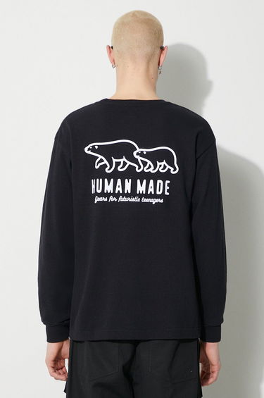 Tričko Human Made Long Sleeve T-Shirt Čierna | HM26CS012, 0