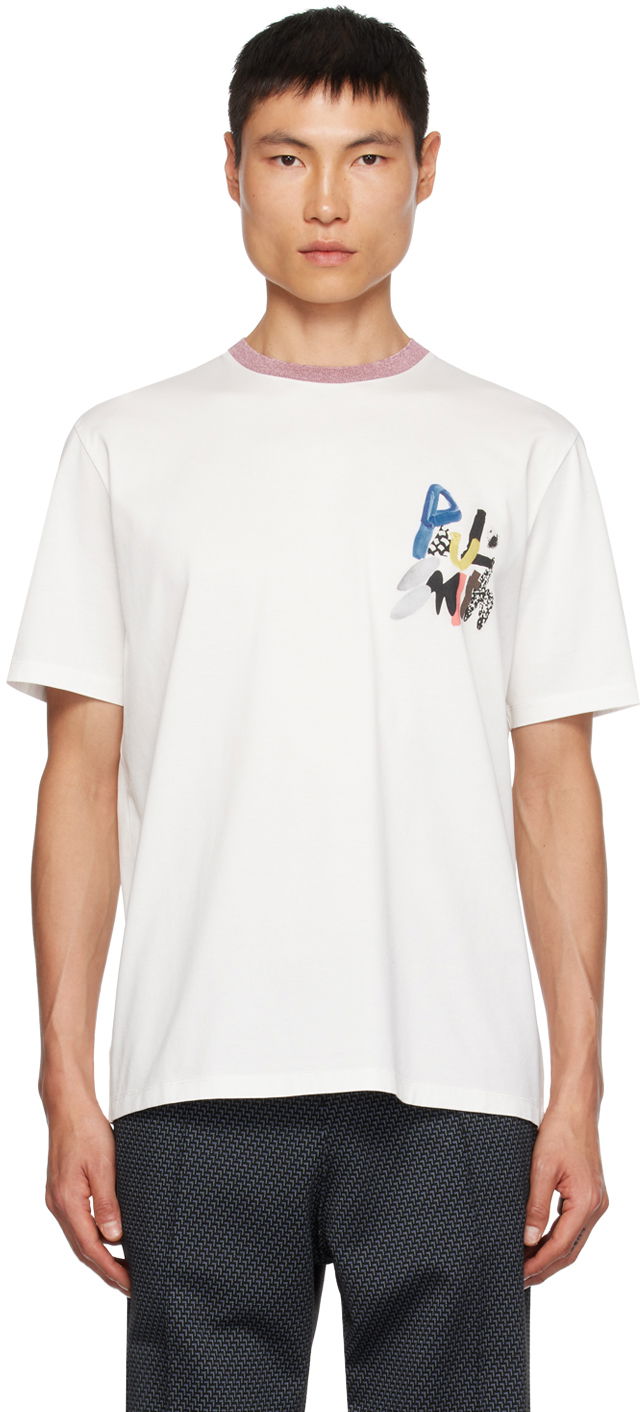 Tričko Paul Smith Paul Smith Graphic T-Shirt Biela | M1R-919T-LP4026-01, 0