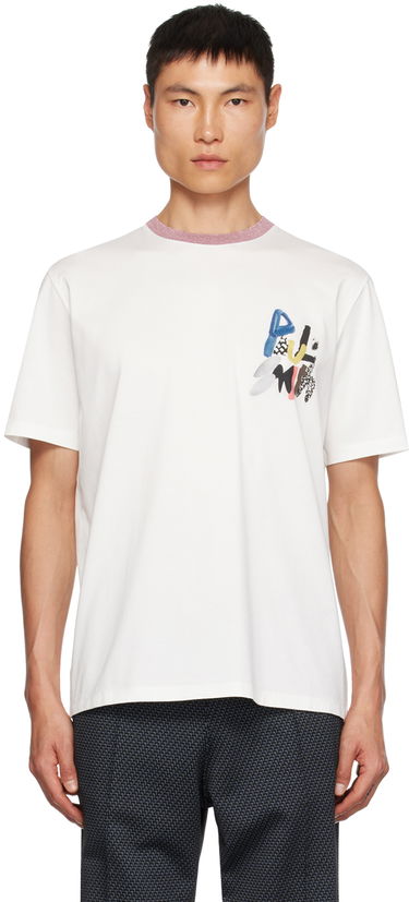 Tričko Paul Smith Paul Smith Graphic T-Shirt Biela | M1R-919T-LP4026-01, 0