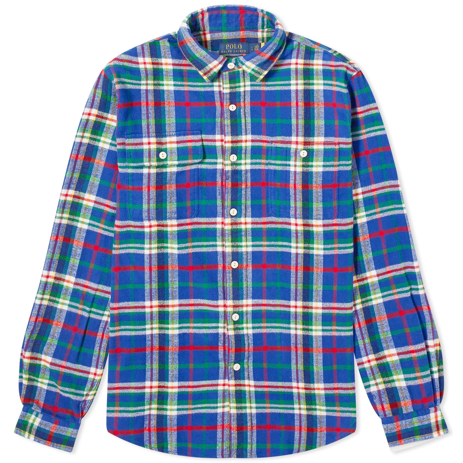 Brushed Flannel Plaid Check Shirt