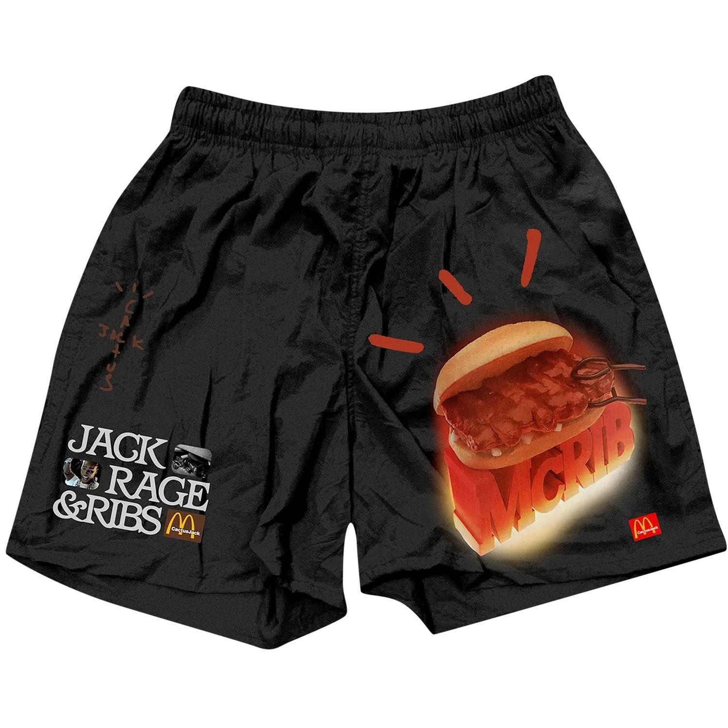 Šortky Cactus Jack by Travis Scott McDonald's x McRib Shorts Čierna | CJMD BS164 BLAC, 1