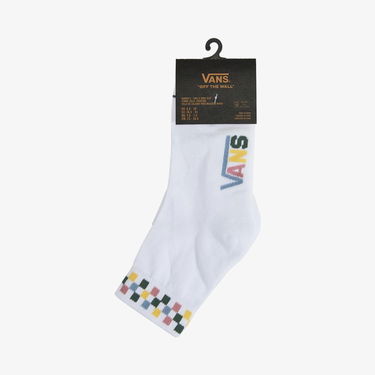 Ponožky Vans Vans Peek-A-Check Crew Socks Biela | VN0A3Z92Y0I, 1