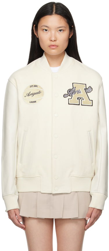 Bomber bunda AXEL ARIGATO Off-White Hudson Bomber Jacket Biela | A1487002, 0