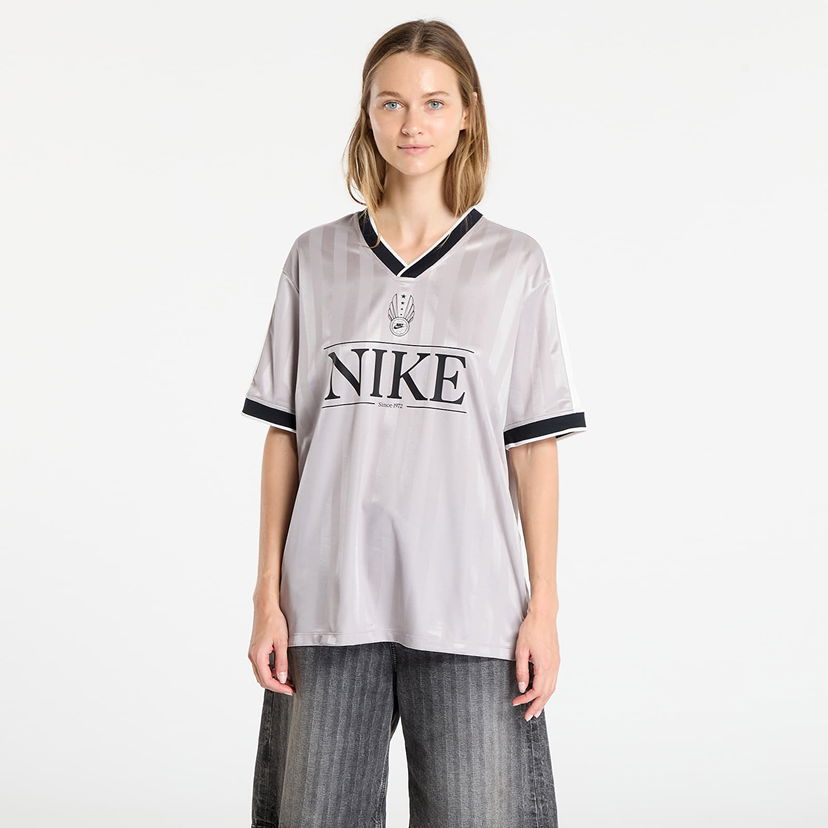 Dres Nike Sportswear Women's V-Neck Jersey Top Šedá | IH8504-009
