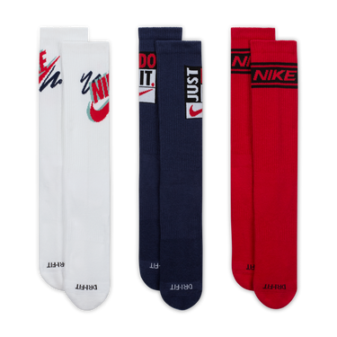 Ponožky Nike Everyday Plus Crew Socks - 3 Pairs Biela | HJ9339-904, 3