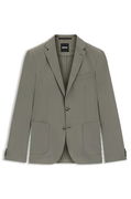 Dressletic slim-fit performance-stretch jersey blazer with notch lapels and two-button closure