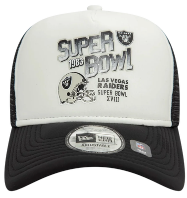 Šiltovka New Era Las Vegas Raiders Super Bowl XVIII 9FORTY Adjustable Trucker Hat Čierna | 60595293-60595293, 1