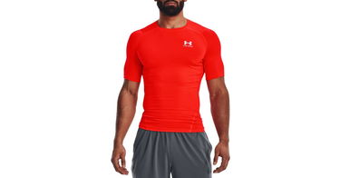 Tričko Under Armour HG Armour Comp Tee Červená | 1361518-810, 1
