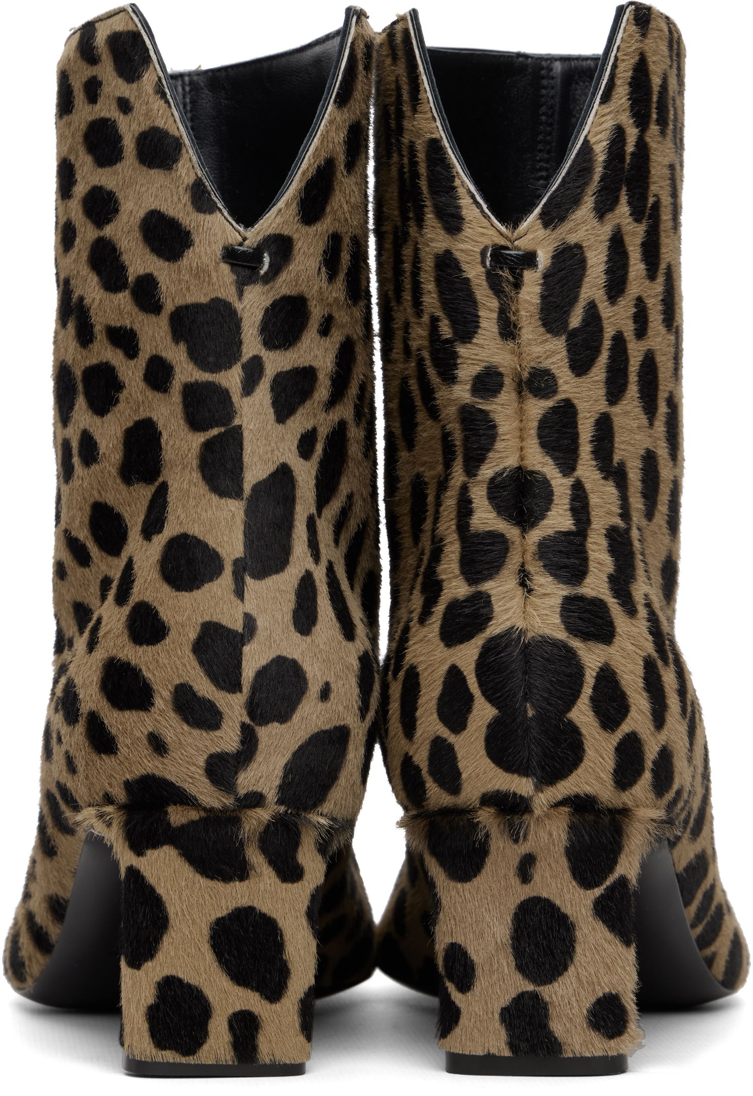 Tenisky a topánky Khaite Ona Leopard Print Calf-Hair Kitten Heel Ankle Boots Rôznofarebný | F1100-969, 1