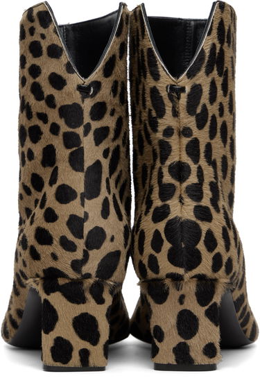 Tenisky a topánky Khaite Ona Leopard Print Calf-Hair Kitten Heel Ankle Boots Rôznofarebný | F1100-969, 1