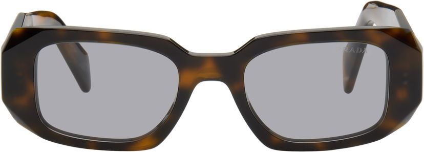 Slnečné okuliare Prada Chunky Geometric Sunglasses Symbole Hnedá | 0PR 17WS 20D50Q49 8056262511459