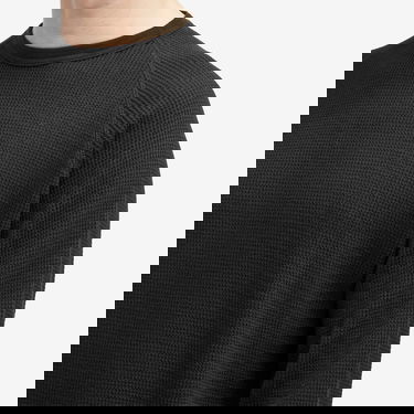 Sveter BEAMS Beams Plus Long Sleeve Thermal T-Shirt, Size Small Čierna | 3814-0057-156-19, 5
