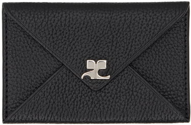 Peňaženka Courrèges Grained Leather Card Holder Hnedá | 124GPM011CV0016, 4