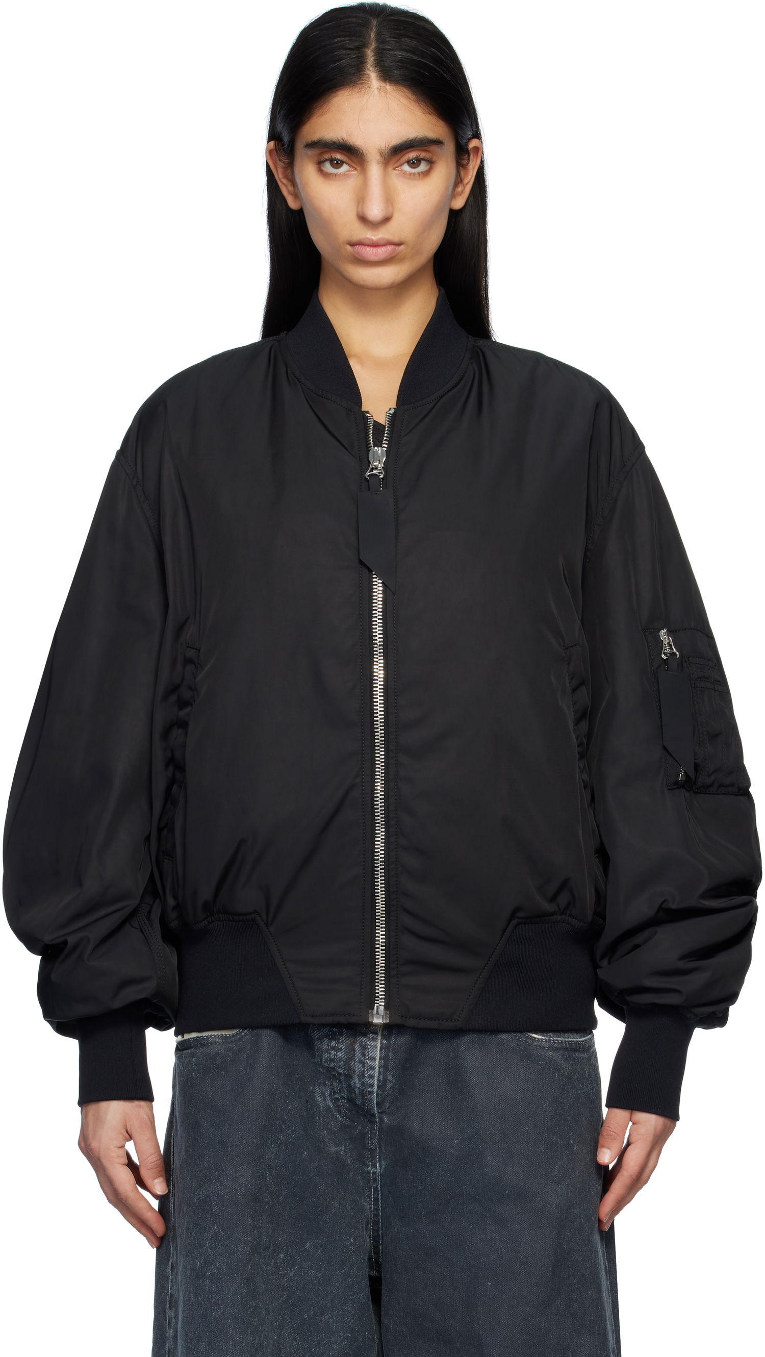 Bomber bunda The Attico Attico Anja Bomber Jacket Čierna | 250WCB00070 PLL001AA, 0