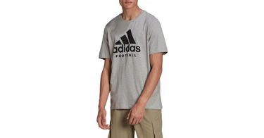 Tričko adidas Originals Football Graphic Tee Šedá | ha0906, 1