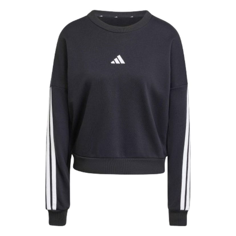 Mikina adidas Originals Essentials 3-Stripes French Terry Sweatshirt Čierna | JE0016