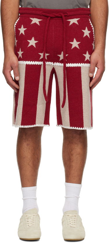 Šortky Palm Angels Stars & Stripes Shorts Rôznofarebný | PMHM015F25KNI001256F, 0