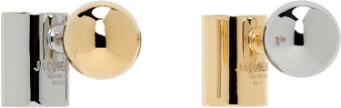 Náušnice Jacquemus Jacquemus Perlina Mismatched Earrings Metalická | 24H241JW720-5845, 1