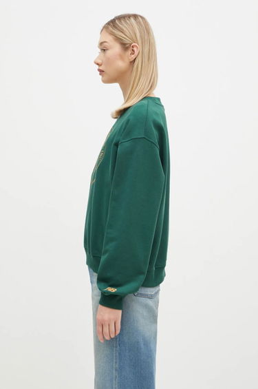 Mikina New Balance Varsity Oversized Crewneck Sweatshirt Zelené | WT43553-NWG, 1