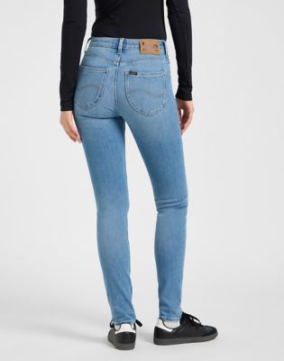 Džínsy Lee Scarlett High Skinny Jeans Size 33x33 Modrá | 112370836, 0