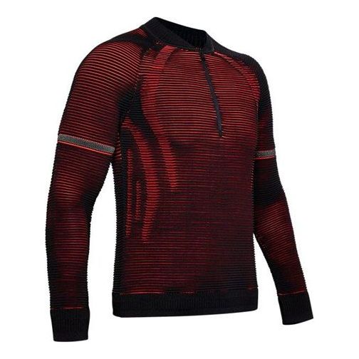 Sveter Under Armour IntelliKnit 2.0 Stripe Running Long Sleeve Shirt Červená | 1350090-001, 0