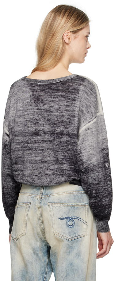 Sveter R13 R13 Gathered Hem Cropped Sweater Šedá | R13WY227-Y158B, 2