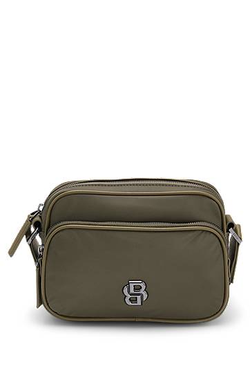 Kabelka BOSS SELECTED BY SHOHEI OHTANI Crossbody Bag with Double B Monogram Zelené | 50516790, 0