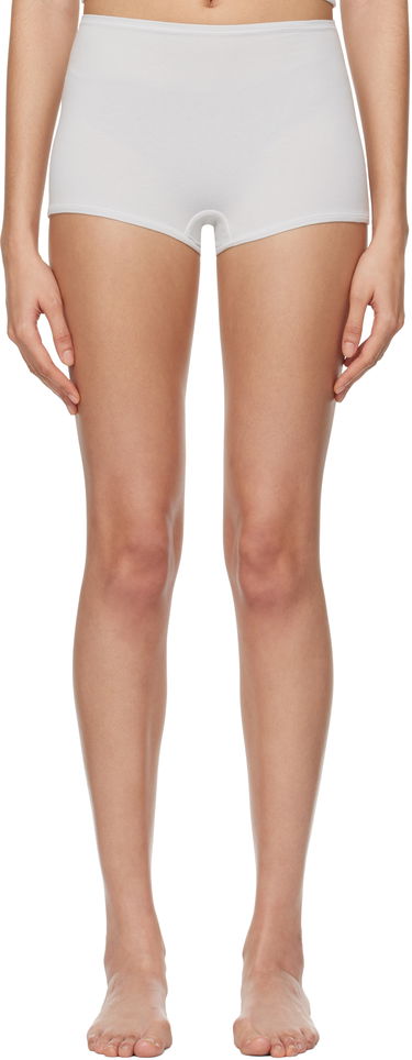 Nohavičky SKIMS SKIMS Cotton Jersey Boy Shorts Biela | PN-BOY-4462, 0