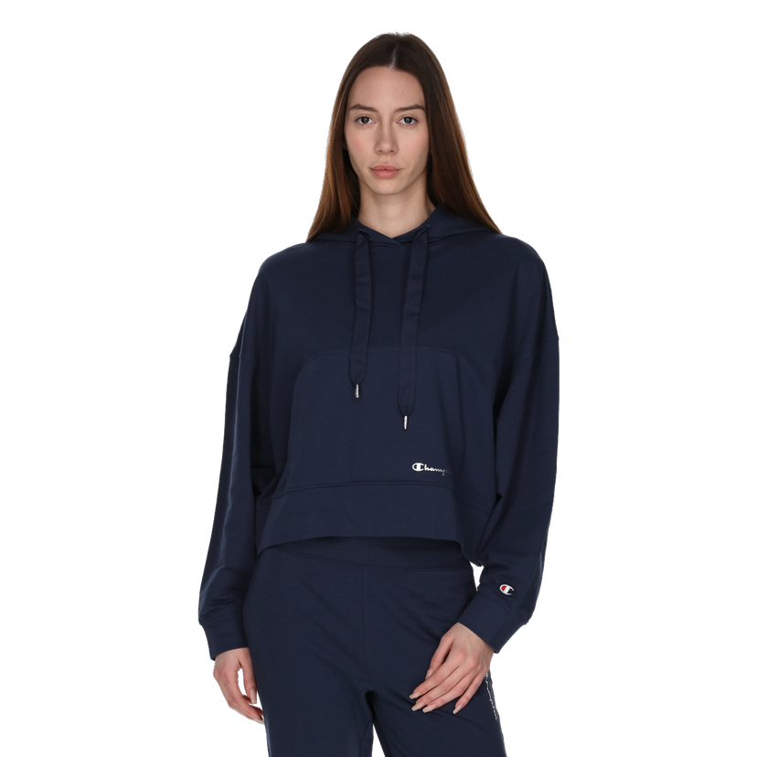 Mikina Champion Cropped Hooded Sweatshirt Navy | 118205-BS505