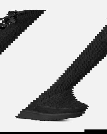 Tenisky a topánky UGG Classic Tall Cabelle Knit Boots Čierna | 1174579-BLK, 1