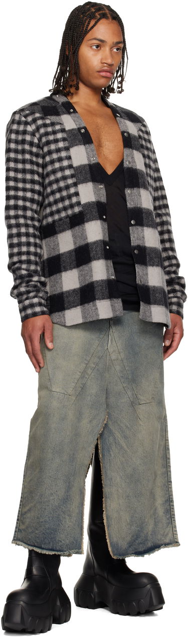 Košeľa Rick Owens Concordians Larry Fogpocket Plaid Flannel Overshirt with Snap Buttons Rôznofarebný | RU02E1757 WJPWMP, 3