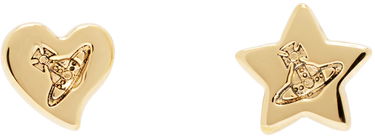 Náušnice Vivienne Westwood Priscilla Heart And Star Earrings Metalická | 6201033B-02R221-FJ, 0