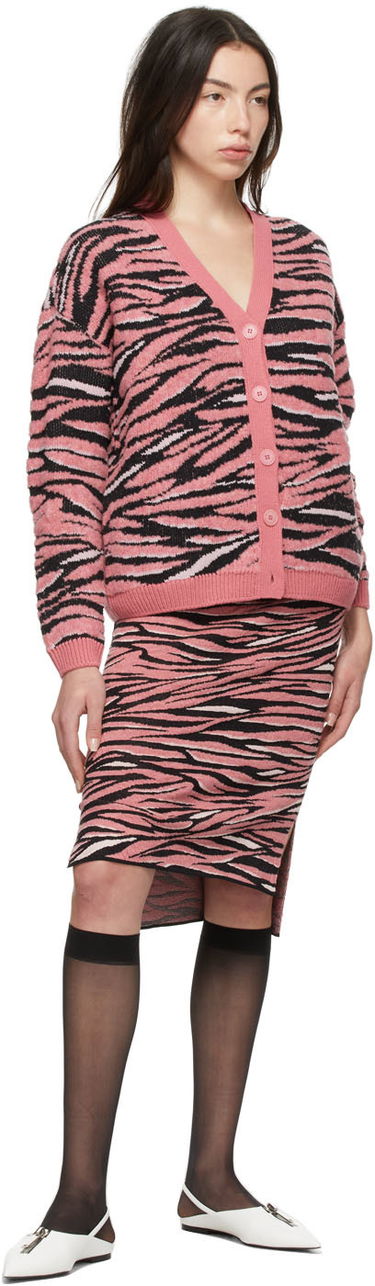 Sukňa Stella McCartney Stella McCartney Animal Pattern Midi Skirt Ružová | 603673S2260, 3