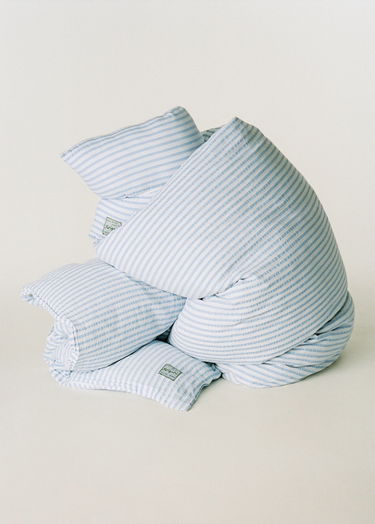 Home decor AXEL ARIGATO Light Blue Striped Duvet Cover Set Modrá | O3538002, 2