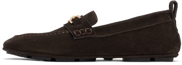 Tenisky a topánky Versace Suede Driver Loafers Hnedá | 1017072_1A09892, 2