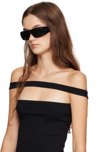 Slnečné okuliare Courrèges Rectangular Sunglasses Čierna | 224ALU013AC0006, 3