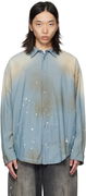 Acne Studios Paint Splatter Button-Up Shirt