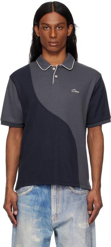 Polo tričko Dime Dime Waffle Polo Šedá | DIME2SP256IND, 0