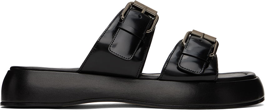 Tenisky a topánky BY FAR BY FAR Wyatt Platform Sandals Čierna | 23SSWYSBLSPN, 0