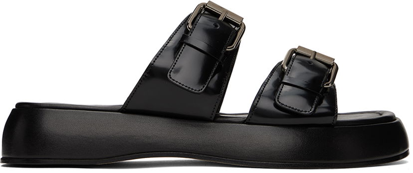 Tenisky a topánky BY FAR BY FAR Wyatt Platform Sandals Čierna | 23SSWYSBLSPN