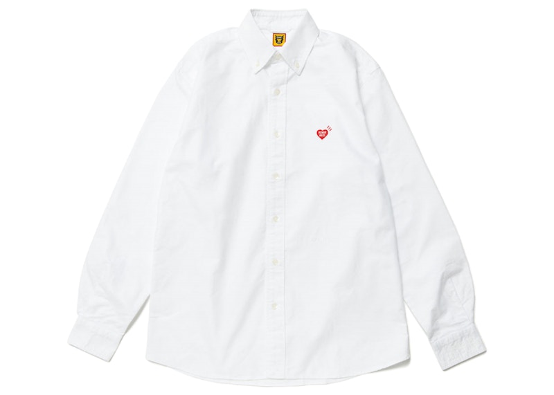 Košeľa Human Made Long Sleeve Button-Down Shirt Biela | HM25SH005, 0